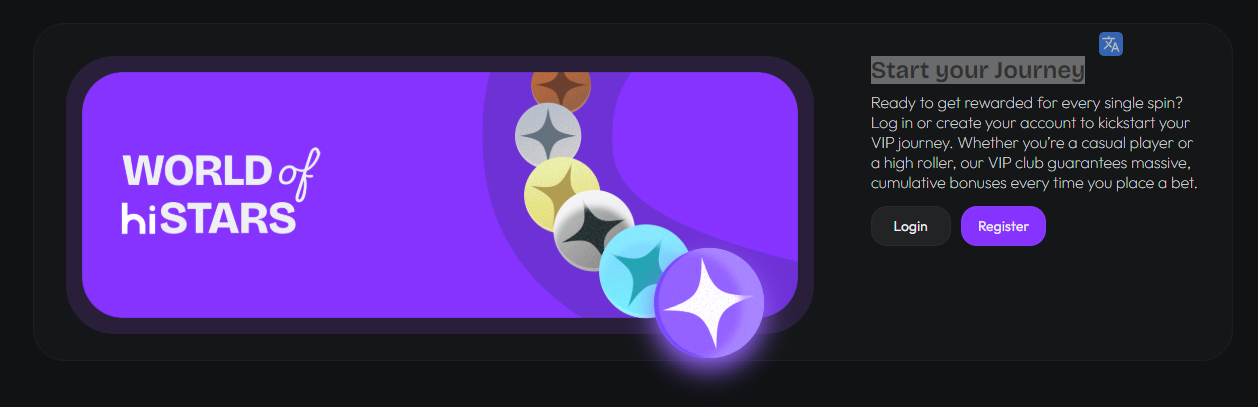 Einzahlung starten bei HiSpin